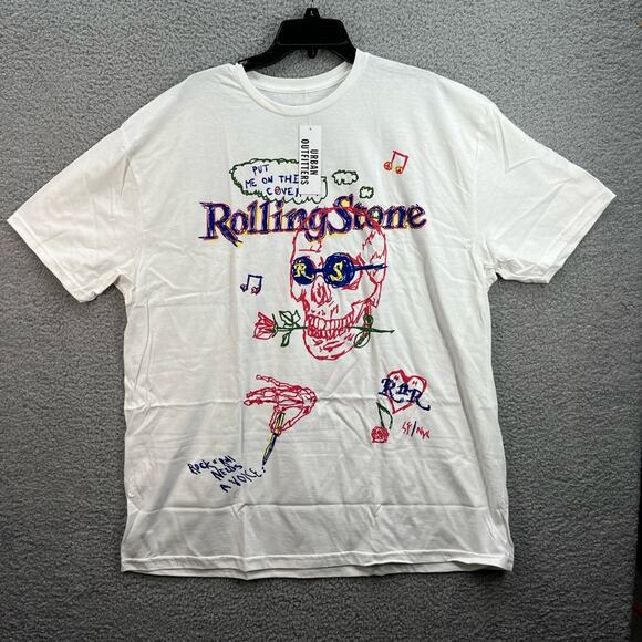 Urban Outfitters Rolling Stone Magazine White T-Shirt Dress - Picture 3 of 9